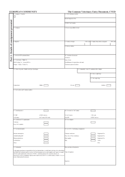 CVED - Food Standards Agency