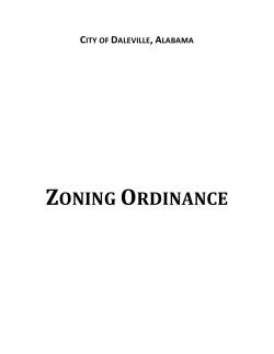 zoning ordinance - City of Daleville
