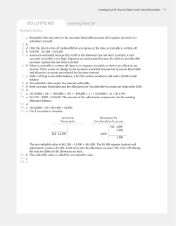 Learning Goal 26: Record, Report, and Control Receivables