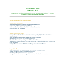 Philanthropy Digest
