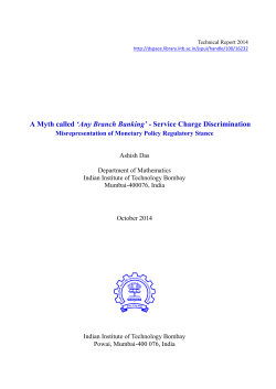 A Myth called `Any Branch Banking` - Service Charge