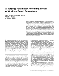A Varying-Parameter Averaging Model of On