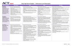 EHS English - ACT Aspire