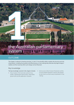 1the Australian parliamentary system