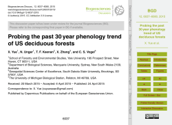 Probing the past 30year phenology trend of US deciduous forests