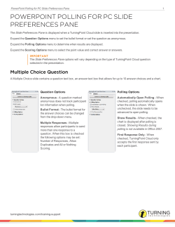 PowerPoint Polling for PC Slide Preferences Pane