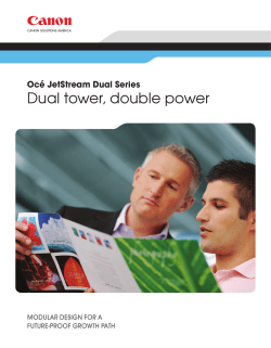 Oce JetStream Dual Series Brochure