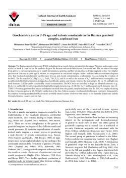 Geochemistry, zircon U-Pb age, and tectonic