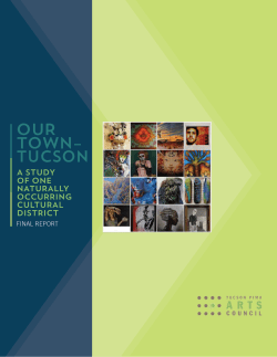 our town - Arts Foundation for Tucson and Southern Arizona