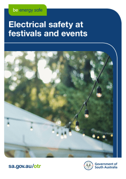 Electrical safety at festivals and events