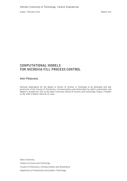 COMPUTATIONAL MODELS FOR MICROVIA FILL PROCESS