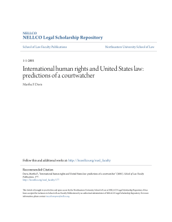 International human rights and United States law