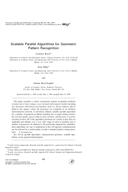 Scalable Parallel Algorithms for Geometric Pattern