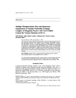 Multiple Phosphorylation Sites and Quaternary Organization of