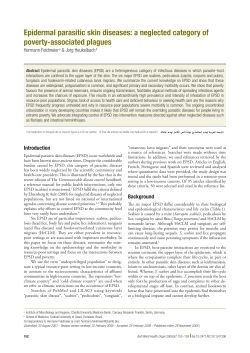 Epidermal parasitic skin diseases