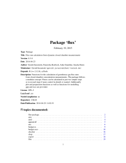 Package `flux`