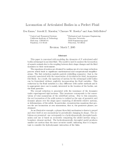 Locomotion of Articulated Bodies in a Perfect Fluid