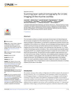 Scanning laser optical tomography for in toto imaging of the murine