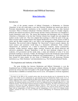 Modernism and Biblical Inerrancy