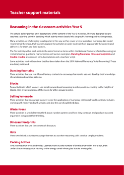 Activity overview &ndash; Year 5