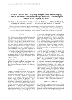 A Novel Case of Non-Offspring Adoption in a Free