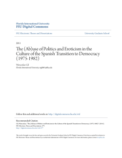 The (Ab)use of Politics and Eroticism in the Culture of the Spanish