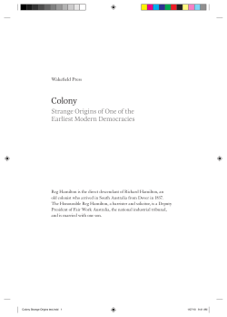 Colony - Wakefield Press