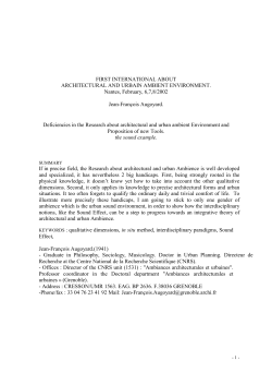 Deficiencies in the Research about architectural and