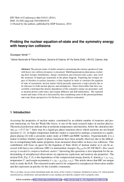 Probing the nuclear equation-of-state and the symmetry energy with