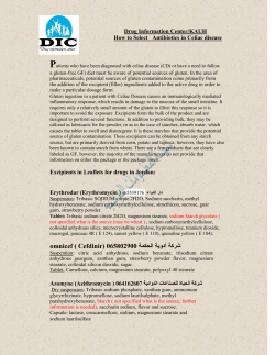 How to Select Antibiotics in Celiac disease