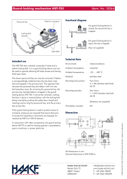 Guard-locking mechanism HST