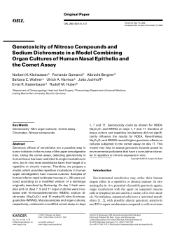 Genotoxicity of Nitroso Compounds and Sodium