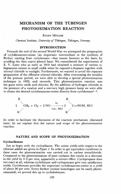 mechanism of the tubingen photooximation reaction