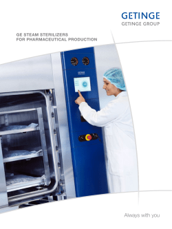 Always with you - Getinge Infection Control