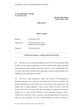 2016-NZDC-25357-R-v-Miao - The District Court of New Zealand
