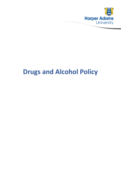 Drugs and Alcohol policy - Harper Adams University