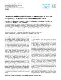 Organic aerosol formation from the reactive uptake of isoprene