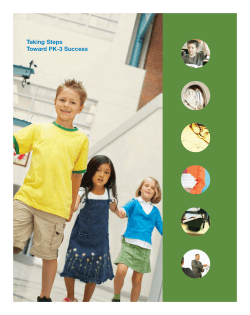 Taking Steps Toward PK-3 Success