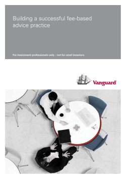 Building a successful fee-based advice practice