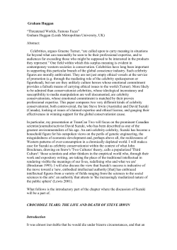 CROCODILE TEARS: THE LIFE AND DEATH OF STEVE IRWIN