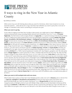 8 ways to ring in the New Year in Atlantic County