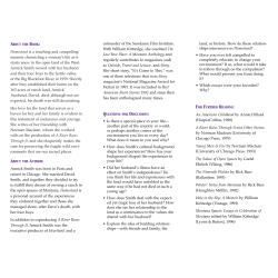 Reader`s Guide - Milkweed Editions