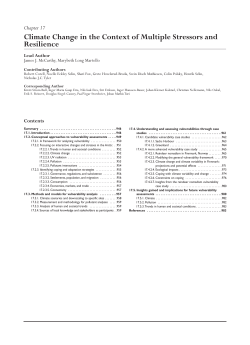 Chapter 17 &bull; Climate Change in the Context of Multiple Stressors