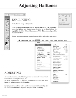 Adjusting Halftones