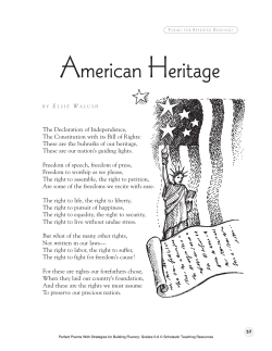 The Declaration of Independence, The Constitution with its Bill of