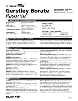 Gerstley Borate Rasorite&reg;