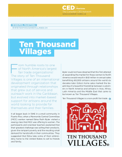 Ten Thousand Villages - The Canadian CED Network