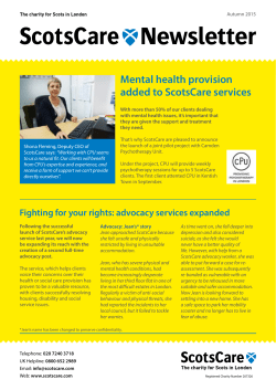 Newsletter - ScotsCare