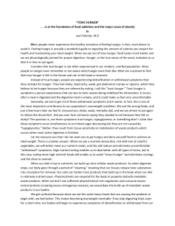 TOXIC HUNGER - Beyond Health