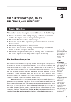 the supervisor`s job, roles, functions, and authority